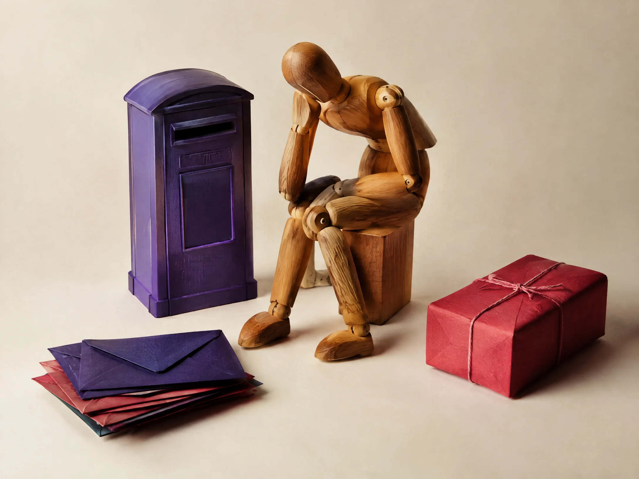 Wooden pose maquette