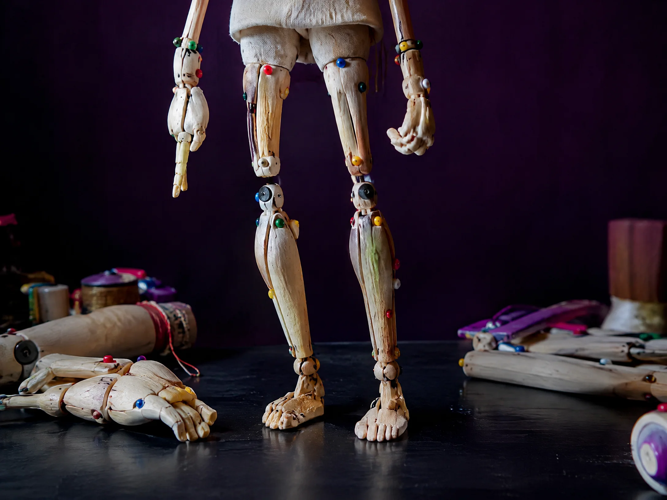 Rigging joints and coloured markers