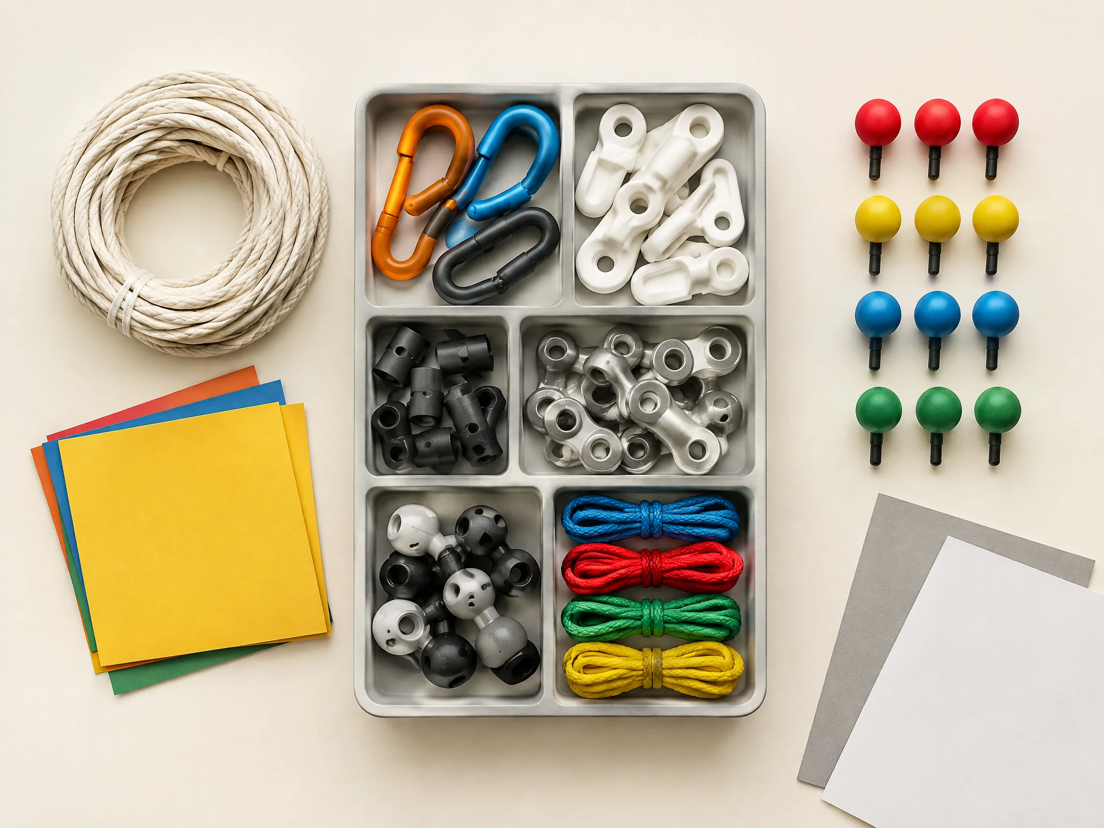 Rigging parts tray